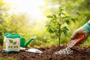 کوددهی اصولی نهال عناب جوان برای تقویت ریشه و افزایش رشد www.nahalvand.com